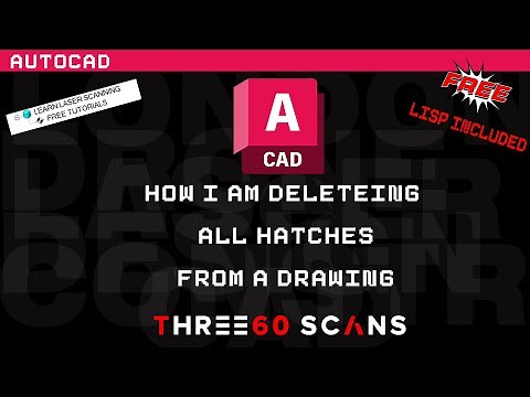 How to DELETE all HATCHES from an AUTOCAD drawing