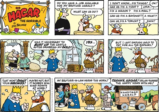 Hagar The Horrible Comic Strip 2026-04-05 | Comics Kingdom