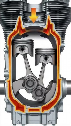 Two pistons in single cylinder