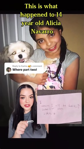 This is part 2 on what happened to 14 year old Alicia Navarro & how she left a note behind saying she ran away & would return home… but hasn’t yet. #alicianavarro #alicianavarromissing #alicianavarro🤍 #missingperson #truecrimetiktok