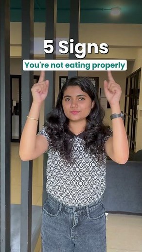5 signs you're not eating properly #healthyeating #nutritionfacts #healthylifestyle #healthtips