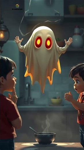 bhootiya samosa cartoon story | moral story cartoon | hindi horror cartoon #hindistories #aivideo