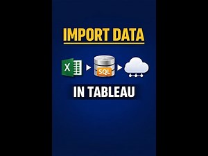 How to Import Data from Different Sources in Tableau #Tableau#TableauTutorial#TableauForBeginners