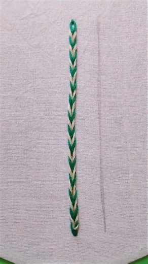 double chain stitch pattern 🔥 border design 🔥 needle work embroidery
