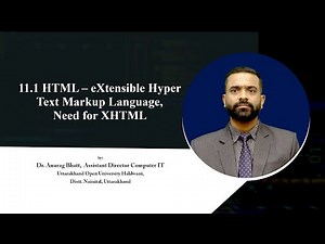HTML – eXtensible Hyper Text Markup Language, Need for XHTML