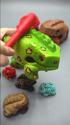 Relaxing Frog Guiro Sounds #asmr #satisfying