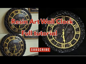 ✨ DIY Resin Art Wall Clock | Step-by-Step Tutorial for Beginners (Full Guide) ✨ #resinart