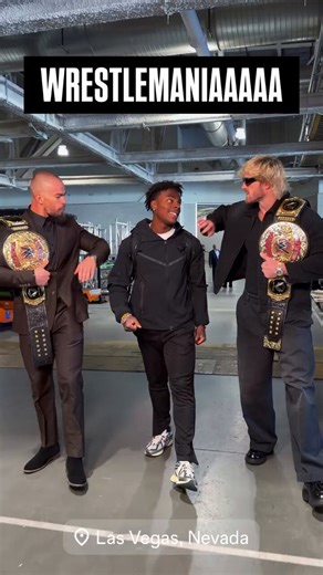 🚨| NEW: Speed and The Vision have officially arrived for their WrestleMania match 🔥🔥