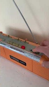 Peach Pink 80s Lenoxx Sound Model CT-725 AM FM Cassette Radio! Sounds Great Excellent Condition!