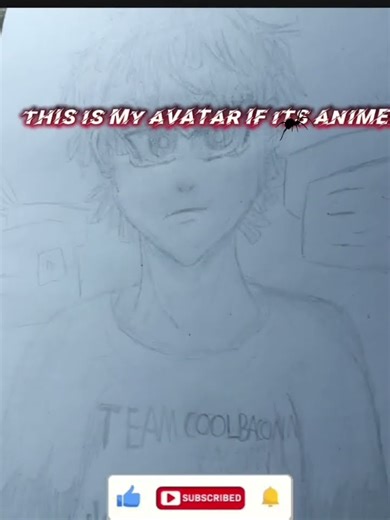 my avatar in roblox if its anime #drawing #edited #capcut #anime