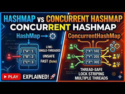 HashMap vs. ConcurrentHashMap | Java Interview Important Questions | Explained in Hindi