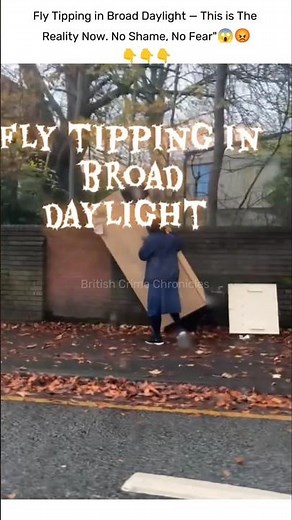Fly Tipping In Broad daylight" #ukcrime #police #sehar #crimenews