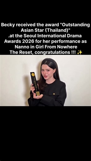 Congratulations Becky I'm so proud of you 👏🏻 Asia Star Award - #beckyarmstrong