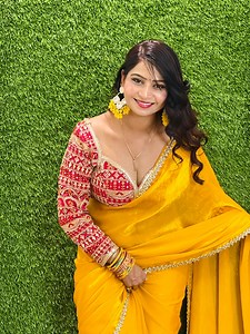 Saree with stitched blouse delivery available 098116 76755 Blouse Customised #drishticollection #leenapal #blousedesigns #facebookvideo #onlineshopping #blouse #saree | drishti4581