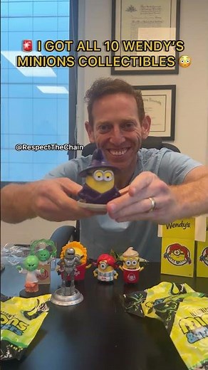 🍌 Wendy’s Just Dropped 10 Minions & Monsters Collectibles… And I Got Them ALL 😳
