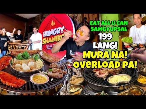 199 PESOS EAT ALL U CAN SAMGYUPSAL SA HUNGRY SHANIKO BACLARAN PASAY UNLI LAHAT PATI CHEESE AT DRINKS