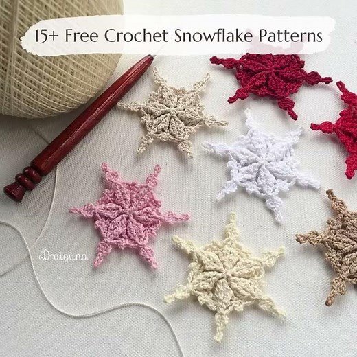 15+ Free Crochet Snowflake Patterns