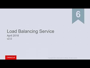 Old - Lesson 06 - OCI Fundamentals - Load Balancing