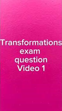 Translation and rotation tutorial #maths #gcsemaths #exam #gcse #mathsrevision