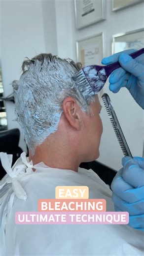 EASY ULTIMATE BLEACHING TECHNIQUE: Complete Tutorial Linked Below! 🔥🔥🔥#hairtransformation # hair
