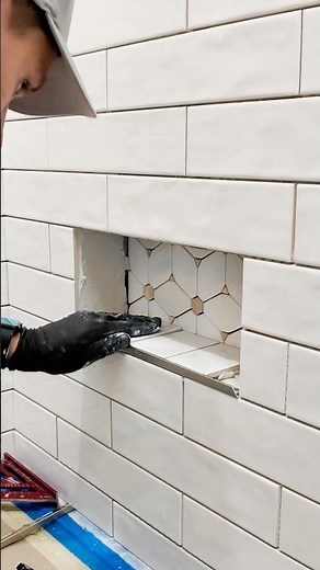 “Shower Shelf Tile Installation | Clean, Precise & Durable Work”