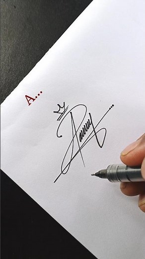 Nobody Expected This “A” Signature 😲 | Stylish & Professional Signature Design #shorts