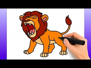 Cómo Dibujar Un León | Fácil Tutorial De Dibujo Paso A Paso