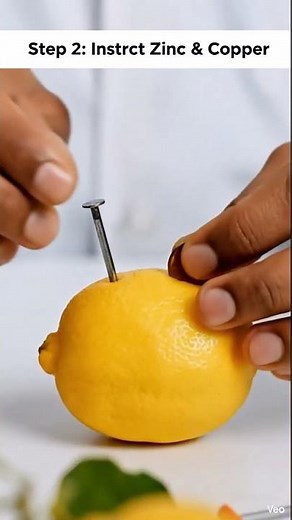 Lemon Battery Experiment 🍋⚡| Make Electricity at Home! | Easy Science Trick