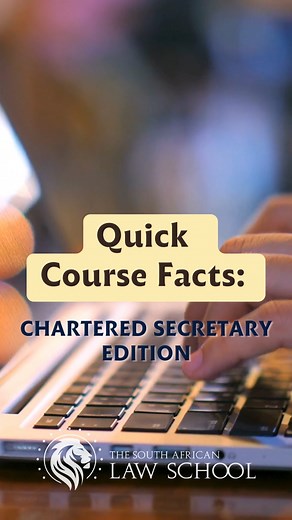 Quick Course Facts: Chartered Secretary Edition! 🎖️ Take your career to the next level with our Chartered Secretary Course! With an internationally recognised certificate, excellent job opportunities, and classes that prprepare you for the demanding career of a Chartered Secretary - you will be ready to face the working world! Apply today: https://bit.ly/SALaw-Chartered-Secretary #CharteredSecretary #CorporateGovernance #SouthAfricanLawSchool #legaltraining #SALawSchool #professionallearning #c