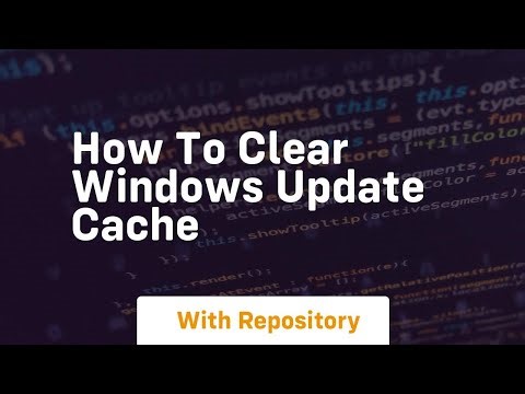 how to clear windows update cache