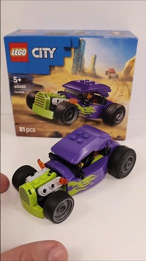 LEGO City Hot Rod (60485)[81 pcs] Finished #shorts ‪@TopBrickBuilder‬