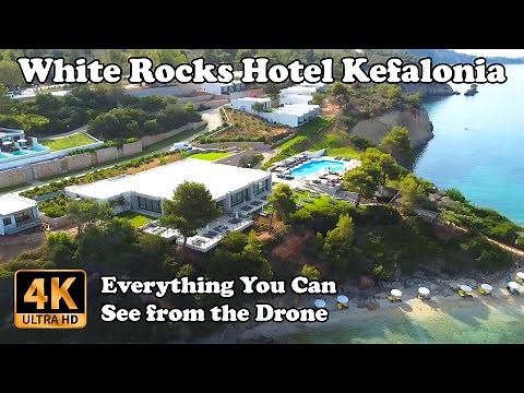 White Rocks Hotel Kefalonia (Cephalonia) from Drone in 4K