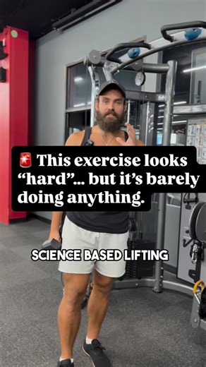Jake - Lifestyle Coach on Instagram: "🚨 This exercise looks “hard”… but it’s barely doing anything. The dumbbell triceps kickback (or extension) is one of the most misunderstood movements in the gym. Not because it’s “bad”… but because physics doesn’t care how it looks. Here’s the science 👇 🧠 Muscle growth depends on resistance where the muscle is working hardest. With a dumbbell, gravity pulls straight down. That means tension is highest when the forearm is vertical, not when the triceps are
