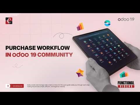 Purchase Workflow in Odoo Community (RFQ to Vendor Bill) | Odoo 19 | Odoo 19 Functional Tutorials
