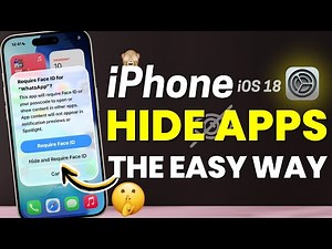 How to Hide & Unhide Apps on iPhone iOS 18 (2025) - iPhone Hidden App Settings