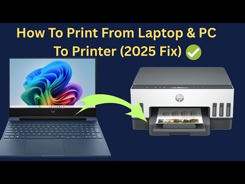 ✅2025 FIX - How To Print From Laptop & PC To Printer In Windows 11/10