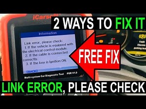 iCarsoft Link Error - HOW TO FIX VIDEO Connection problem