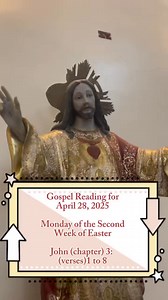 3.5K views · 1K reactions | Holy Gospel | Monday of the Second Week of Easter | April 28, 2025. Gospel Reading: John (chapter) 3: (verses)1 to 8 | Gospel Readings + Special Devotions for Busy People | Facebook
