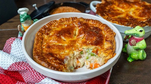 Delicious chicken pot pie from scratch