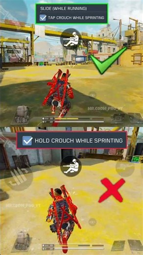 ✅ Best Slide While Running setting in CODM BR🔥 Codmobile Tips and Tricks #shorts #codmbr #codmiphone