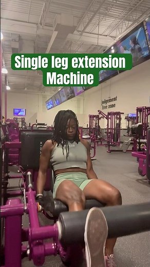 Single leg extension machine #legextention #gym #exercise