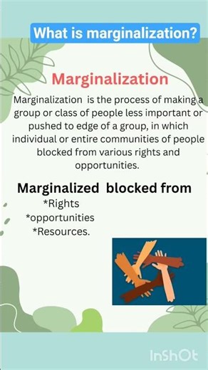 what is marginalization??