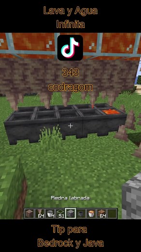 Cómo hacer agua y lava infinita en Minecraft