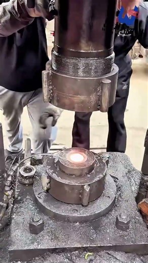 #hydraulic forging,# metal pressing machine,# steel pressing,# hydraulic cylinder working##