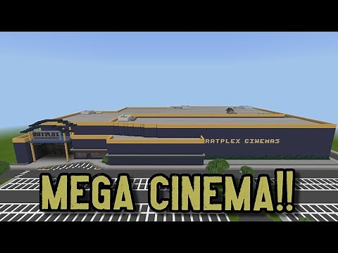 Massive Mega Cinema in Minecraft! + Bowling alley (World Tour)