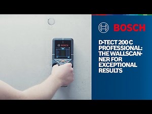 Bosch Professional D-tect 200 C: The wallscanner for exceptional results