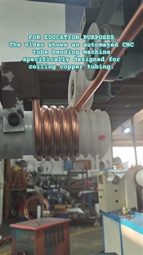 CNC Copper Tube Coiling #Manufacturing #MechanicalEngineering #IndustrialAutomation #Copper #cnc