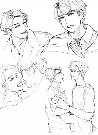 BL practice sketches 2 #blposes #bl #boysloveboys #draw #art #secretsketchartist #sketch #arte #digital #digitalart #sketchbookart #coupleart #artsy