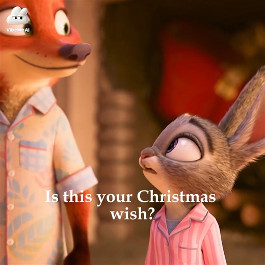 zoey_ai030 on Instagram: "Let’s your dream come true ✨ #christmas #gift #zootopia #judy #fyp #nick #zootopia2 #judyhopps #nickwilde #christmasvibes #vibemeai"