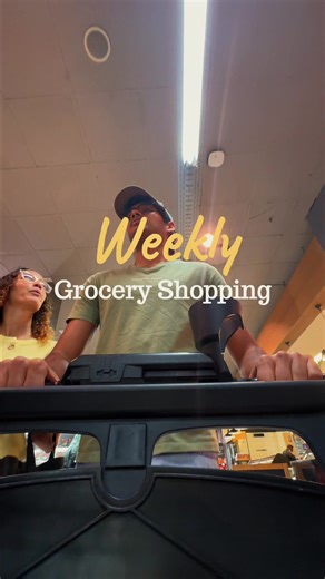 The cart is stocked🛒🤍 #couplescontent #couplestiktok #fyp #groceryshopping